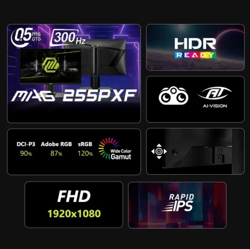 MSI MAG 255PXF 25inch 300hz ips - Image 2