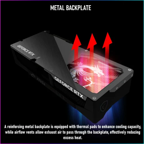 MSI GeForce RTX 5090 32G GAMING TRIO OC Graphics Card – 512-bit 32GB GDDR7, 2497 MHz Extreme,  NVIDIA Blackwell Architecture, DLSS 4, 28Gbps, TRI FROZR 4 Cooling, 575W, HDMI 2.1b, DisplayPort 2.1b, PCIe 5.0, 1000W PSU Required | BLACK  | 1 YEAR WARRANTY - Image 4