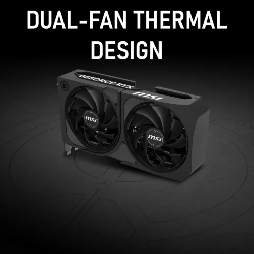 MSI GeForce RTX 5060 8G Ventus 2X OC Graphics Card With DLSS 4, 8GB GDDR7, PCIe 5.0, Dual TORX 5.0 Fans, HDMI 2.1b, DisplayPort 2.1b, 145W TDP, 2535 MHz Boost Clock | 1 YEAR WARRANTY - Image 5