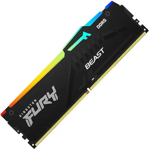 Kingston FURY RGB 64GB DDR5 5600MT/s CL36 DIMM | Intel XMP & AMD EXPO Ready | On-Die ECC, RGB, Low Voltage 1.25V, Black Heatsink – High-Speed Performance Memory - Image 4
