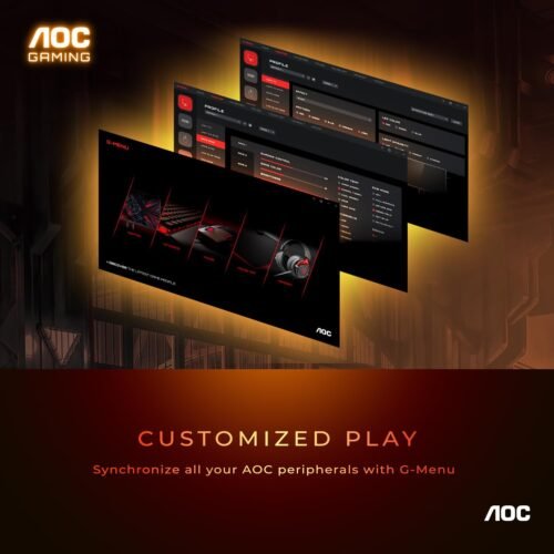 AOC 24G15 Gaming Monitor 24 inch FHD (1920X1080) 185Hz 1ms , 3-Sided Frameless VA panel , Adaptive-Sync , HDR10 Ready , 116% sRGB Wide Color Gamut – BLACK - Image 9