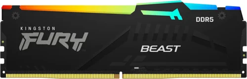 Kingston FURY RGB 64GB DDR5 5600MT/s CL36 DIMM | Intel XMP & AMD EXPO Ready | On-Die ECC, RGB, Low Voltage 1.25V, Black Heatsink – High-Speed Performance Memory - Image 3
