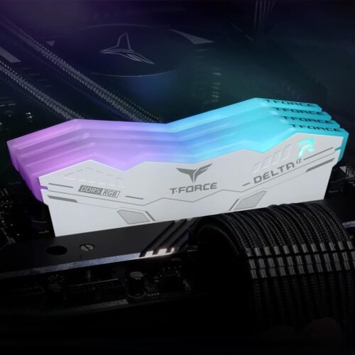 TEAMGROUP T-FORCE DELTA Alpha RGB DDR5 Ram 32GB Kit (2x16GB) 5600MHz CL40 1.2V AMD Expo Compatible Desktop Memory Module Ram – White - Image 2