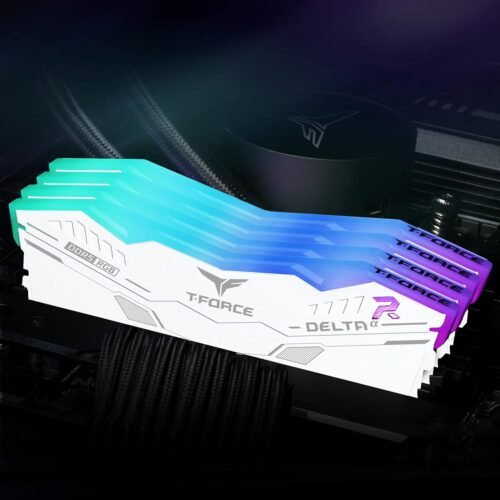 TEAMGROUP T-FORCE DELTA Alpha RGB DDR5 Ram 32GB Kit (2x16GB) 5600MHz CL40 1.2V AMD Expo Compatible Desktop Memory Module Ram – White - Image 4