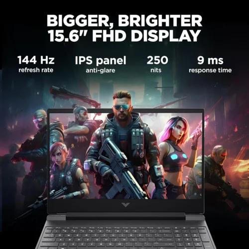 HP Victus Intel® Core™ i5-13420H | 16GB DDR4 RAM , 512GB NVMe™ SSD | RTX™ 4050 , 6GB | 15.6″ FHD IPS Display 144Hz | Backlit Keyboard | Windows 11 | Mica Silver 15-fa2701wm - Image 2