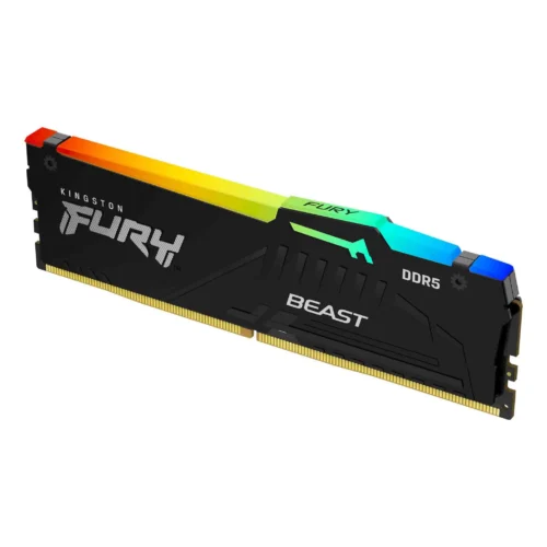 Kingston FURY RGB 64GB DDR5 5600MT/s CL36 DIMM | Intel XMP & AMD EXPO Ready | On-Die ECC, RGB, Low Voltage 1.25V, Black Heatsink – High-Speed Performance Memory - Image 5