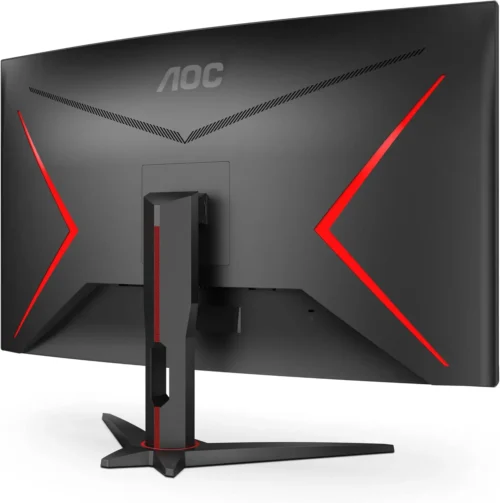 AOC C32G2ZE 32″ Curved Frameless Gaming Monitor, Full HD 1920×1080, VA, 0.5ms 240Hz, AMD FreeSync Premium, DP/HDMI/VGA, VESA, 3-3-1 Re-Spawn Program, Xbox PS5 Switch | Black & RED C32G2ZE - Image 4