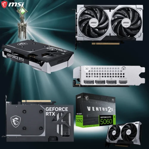 MSI GeForce RTX 5060 8G Ventus 2X OC Graphics Card With DLSS 4, 8GB GDDR7, PCIe 5.0, Dual TORX 5.0 Fans, HDMI 2.1b, DisplayPort 2.1b, 145W TDP, 2535 MHz Boost Clock | 1 YEAR WARRANTY - Image 10