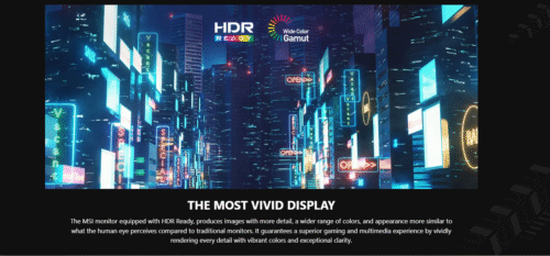 MSI MAG 244F 24″ FHD 200Hz Rapid IPS Flat Gaming Monitor, 0.5ms Response, Adaptive Sync, HDR Ready, AI Vision, Anti-Flicker, HDMI/DP, VESA Mount, Less Blue Light - Image 6