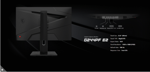 msi G244PF E2 23.8inch ips 180hz 1ms - Image 9
