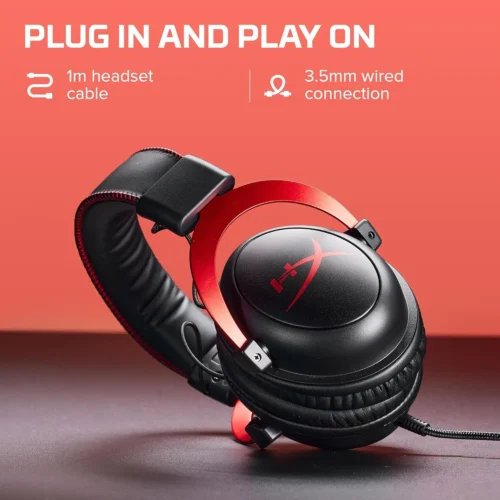 HyperX Cloud II – Gaming Headset, 7.1 Surround Sound, Memory Foam Ear Pads, Durable Aluminum Frame, Detachable Microphone, Works with PC, PS5, PS4, Xbox Series X|S, Xbox One , Bundled with PIVA G510 7.1 Surround Card  | Red – OPEN BOX - Image 12