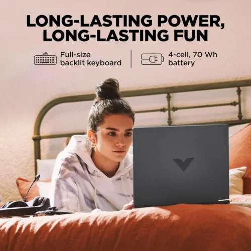 HP Victus Intel® Core™ i5-13420H | 16GB DDR4 RAM , 512GB NVMe™ SSD | RTX™ 4050 , 6GB | 15.6″ FHD IPS Display 144Hz | Backlit Keyboard | Windows 11 | Mica Silver 15-fa2701wm - Image 7
