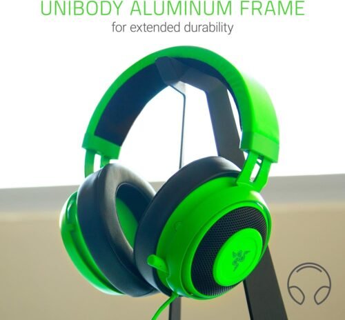 Razer Kraken Pro V2 Analog eSPORTS Gaming Headset – Retractable Microphone –  50 mm Razer Custom Tuned Drivers – 3.5 mm Jack – for PC, Xbox One and PlayStation 4 | GREEN - Image 6