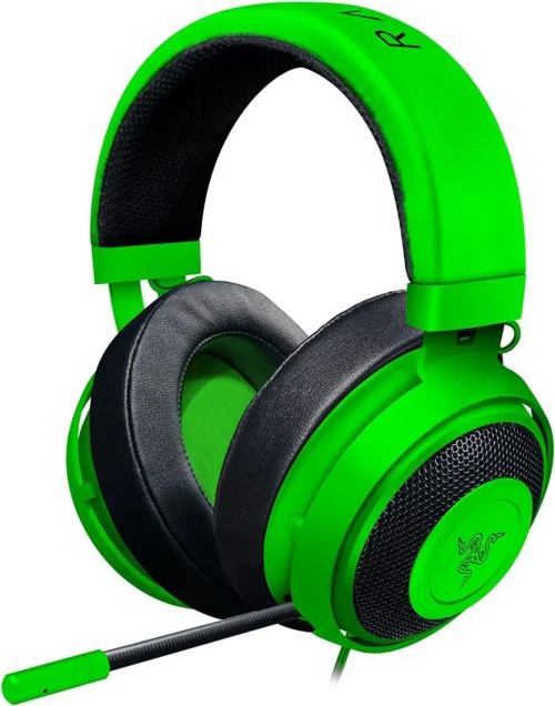 Razer Kraken Pro V2 Analog eSPORTS Gaming Headset – Retractable Microphone –  50 mm Razer Custom Tuned Drivers – 3.5 mm Jack – for PC, Xbox One and PlayStation 4 | GREEN - Image 8