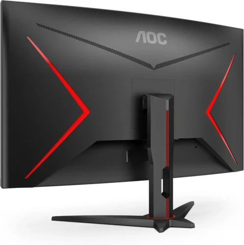 AOC C32G2ZE 32″ Curved Frameless Gaming Monitor, Full HD 1920×1080, VA, 0.5ms 240Hz, AMD FreeSync Premium, DP/HDMI/VGA, VESA, 3-3-1 Re-Spawn Program, Xbox PS5 Switch | Black & RED C32G2ZE - Image 7