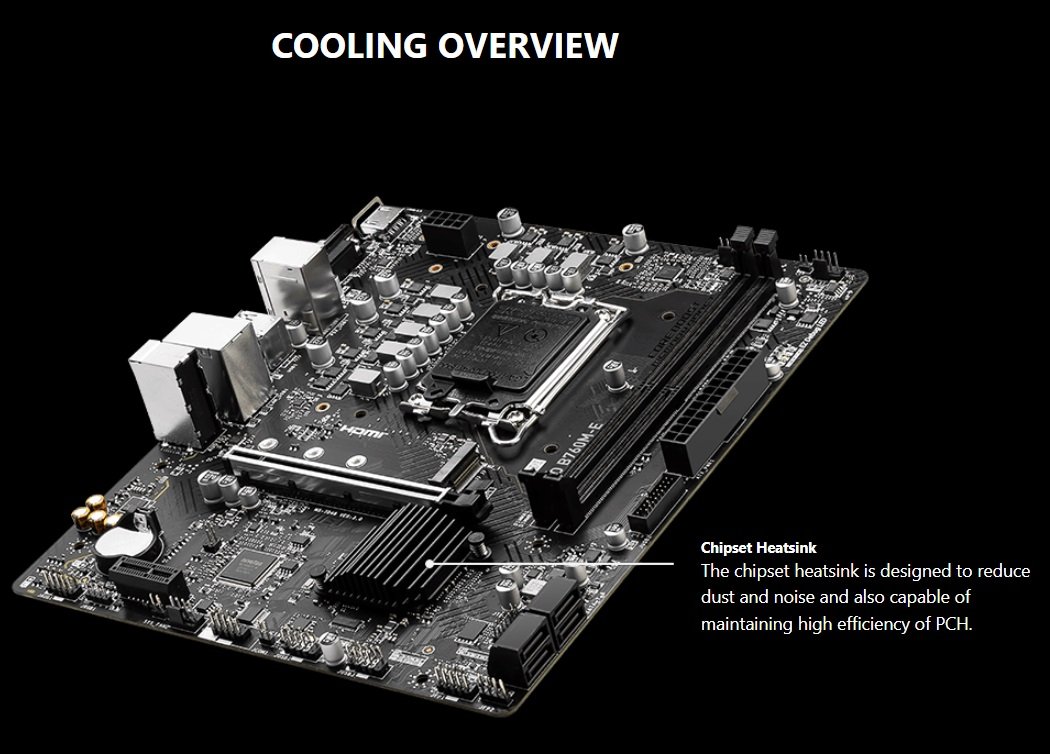 MSI PRO B760M-E DDR5 Motherboard, Micro-ATX – Supports Intel 12th & 13th Gen Core Processors, LGA 1700 – DDR5 Memory Boost 5600MHz, PCIe 4.0 x16 Slot, M.2 Gen4 Slot ~ – 1 Year Warranty - Image 4