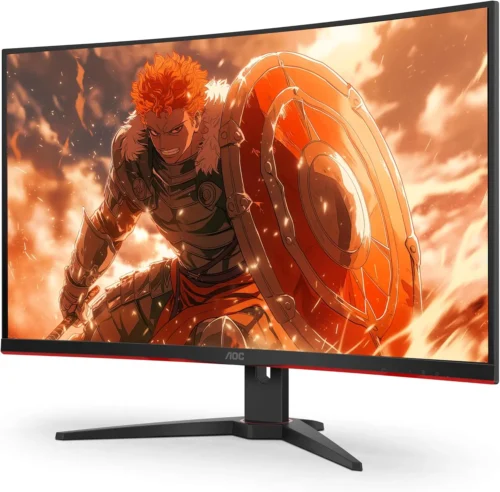 AOC C32G2ZE 32″ Curved Frameless Gaming Monitor, Full HD 1920×1080, VA, 0.5ms 240Hz, AMD FreeSync Premium, DP/HDMI/VGA, VESA, 3-3-1 Re-Spawn Program, Xbox PS5 Switch | Black & RED C32G2ZE - Image 6