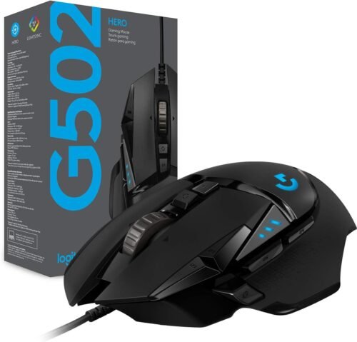 Logitech G502 HERO High Performance Wired Gaming Mouse, HERO 25K Sensor, 25,600 DPI, RGB, Adjustable Weights, 11 Programmable Buttons, On-Board Memory, PC / Mac - Image 11