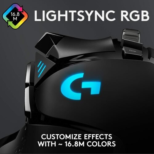 Logitech G502 HERO High Performance Wired Gaming Mouse, HERO 25K Sensor, 25,600 DPI, RGB, Adjustable Weights, 11 Programmable Buttons, On-Board Memory, PC / Mac - Image 3