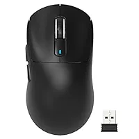 Attack Shark X3 49g Superlight Wireless Gaming Mouse – PAW3395 Sensor, 26K DPI, Tri-Mode (2.4G/Bluetooth/Wired), 1000Hz, 200-Hour Battery, TTC Encoder – Black Ergonomic - Image 2