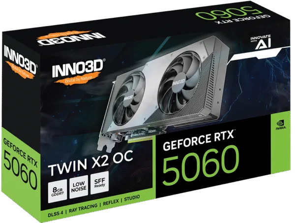 INNO3D GeForce RTX™ 5060 TWIN X2 OC 8GB GDDR7