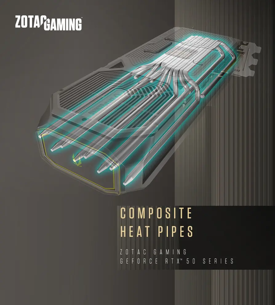 ZOTAC GAMING GeForce RTX 5080 SOLID CORE : 10,752 CUDA Cores, 16GB GDDR7 Memory, 2617 MHz Clock, IceStorm 3.0 Cooling, SPECTRA 2.0 RGB, and Advanced Cooling for Extreme Gaming Performance! | ZT-B50800D2-10P | 1 YEAR WARRANTY - Image 3