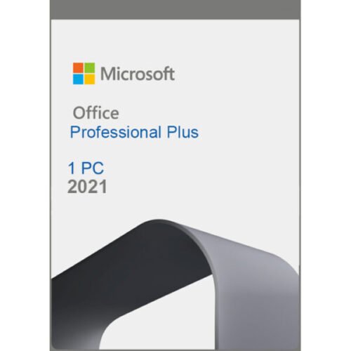 MICROSOFT OFFICE 2021 PROFESSIONAL PLUS – 1 USER LICENSE