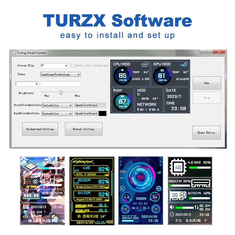 3.5″ PC Monitor Panel IPS Display | USB Type-C | CPU GPU RAM System Monitor | AIDA64 Ready - Image 3