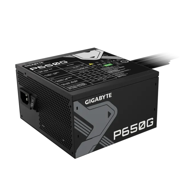 GIGABYTE P650G 650W 80 PLUS Gold ATX Power Supply With Japanese Capacitors, Single +12V Rail, 120mm HYB Fan, Full Protection Suite, And Compact Design - Image 5