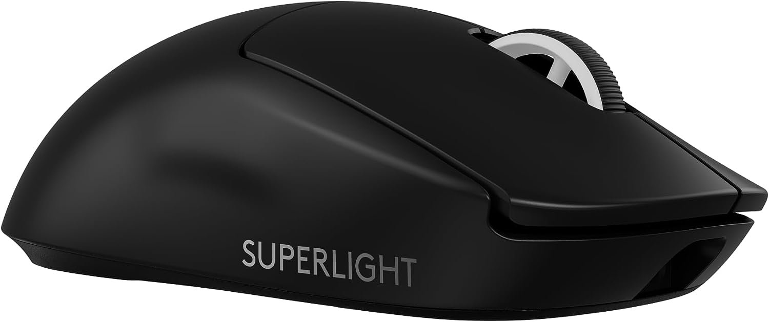 Logitech G PRO X SUPERLIGHT 2 LIGHTSPEED Wireless Gaming Mouse, 4K Polling, Lightweight, LIGHTFORCE Hybrid Switches, HERO 2 Sensor, 44,000 DPI, 5 Programmable Buttons, USB-C Charging, PC & Mac | Black 1 Month Warranty - Image 2