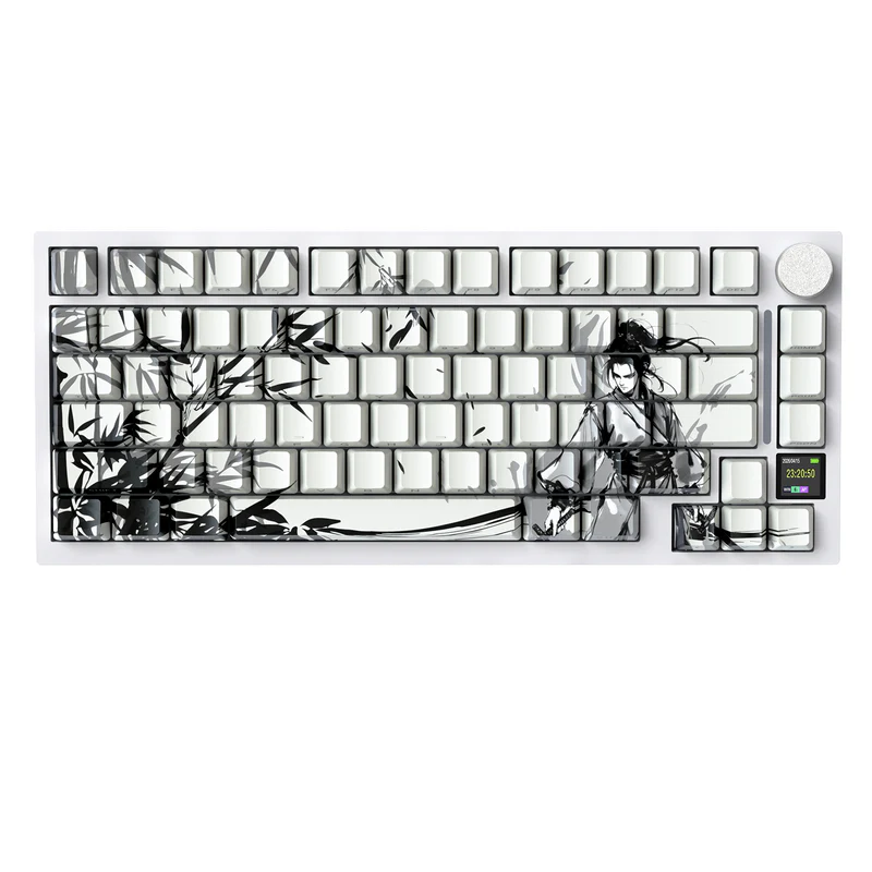 Attack Shark X820 Ultra Dark Warrior 75% Tri-Mode Gasket Mechanical Keyboard – TFT Display, CNC Knob, 4000mAh Battery, Hot-Swap Switches, PBT Keycaps, RGB & PC/Mac Support-DARK WARRIOR - Image 7