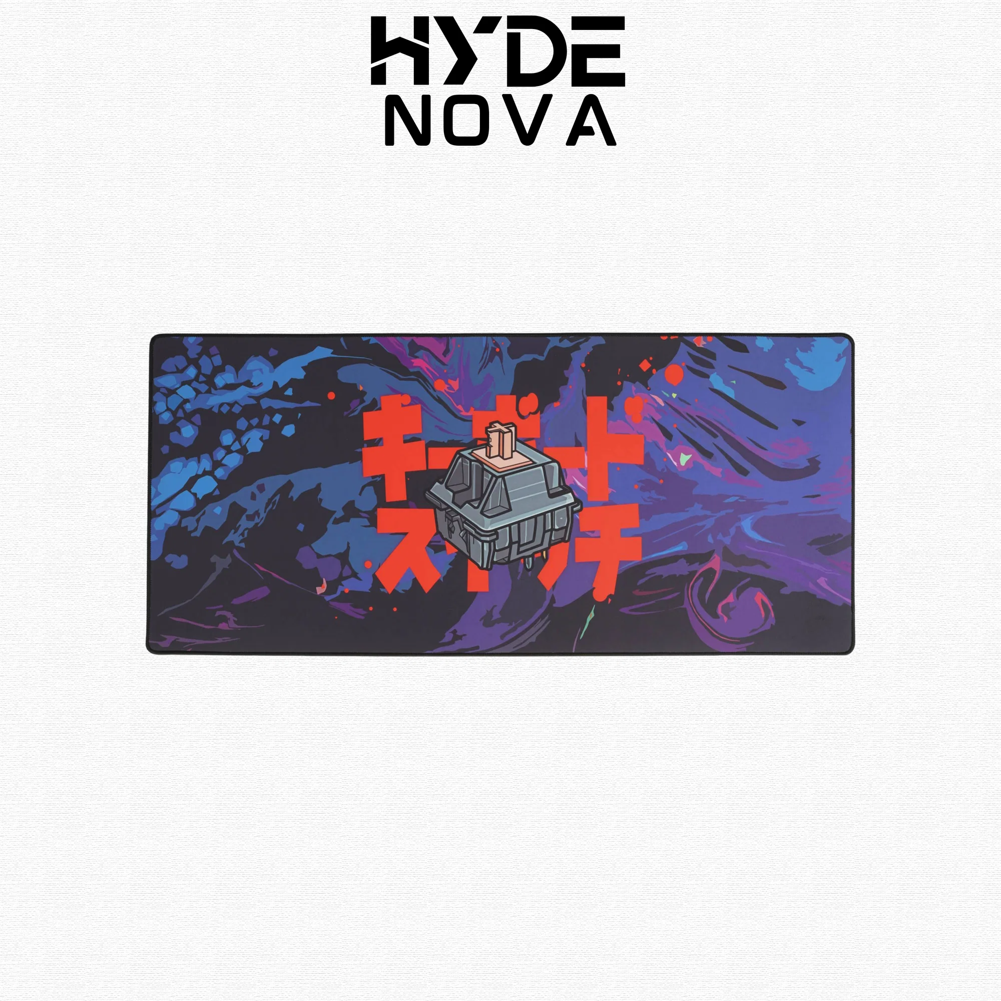 HydeNova Linear Circuit Deskmat | 900×400×4mm | XXL Gaming Mousepad with Minimal Tech Grid Design - Image 3